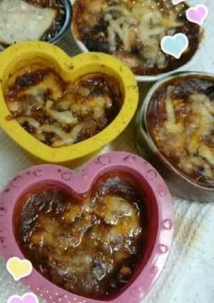 ハヤシライス&サラダ卵リメイク♪グラタン-レシピのメイン写真