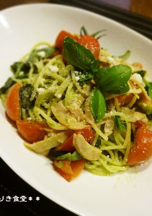 トマトのジェノベーゼパスタ-レシピのメイン写真