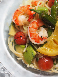 塩レモンで海老とトマトの冷製パスタ-レシピのメイン写真
