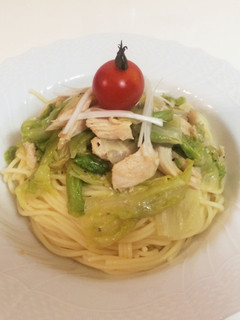さっぱり塩レモンと緑野菜の冷製パスタ-レシピのメイン写真