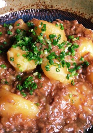 ジャガイモとひき肉のあんかけ煮-レシピのメイン写真