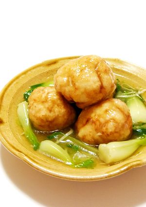 生姜たっぷり*とろろ鶏団子の中華煮-レシピのメイン写真