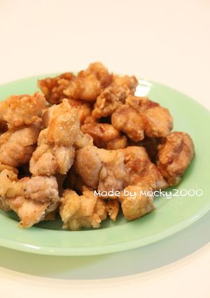 ウチの２種類の鶏の唐揚げ♪白＆黒-レシピのメイン写真