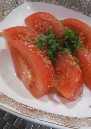 トマトをすり胡麻とレモンで♪-レシピのメイン写真