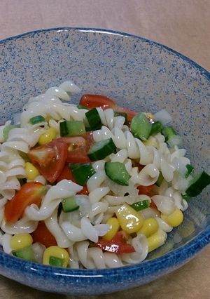 サルサ風マカロニサラダ★マヨネーズ不使用-レシピのメイン写真