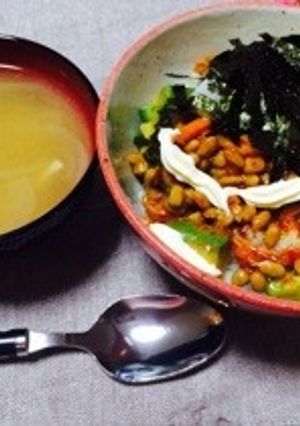 やばウマ！！アボガドキムチ納豆丼！！-レシピのメイン写真