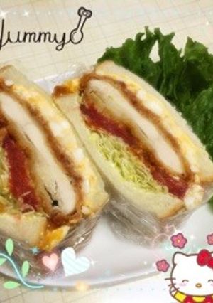 リッチなカツサンド〜♡(o˘◡˘o)♡-レシピのメイン写真