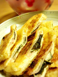 ハム&チーズのはさみ油揚げ♪-レシピのメイン写真