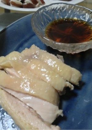 ３分！簡単蒸し鶏-レシピのメイン写真