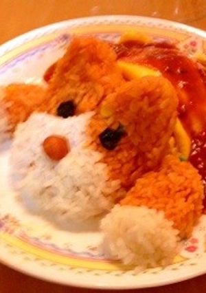 可愛いワンちゃんのオムライス★-レシピのメイン写真