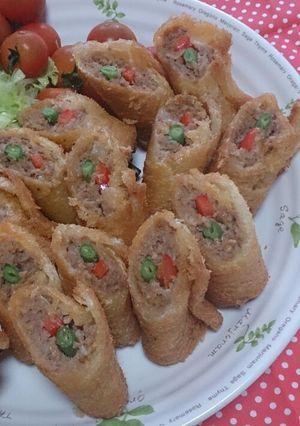 挽き肉の食パン巻き揚げ-レシピのメイン写真