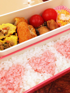 簡単で可愛い!ハートのお弁当!-レシピのメイン写真