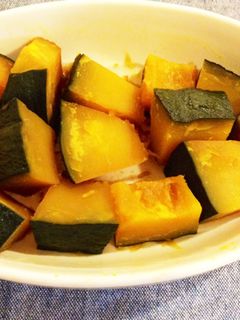 レンジでかぼちゃの煮物-レシピのメイン写真