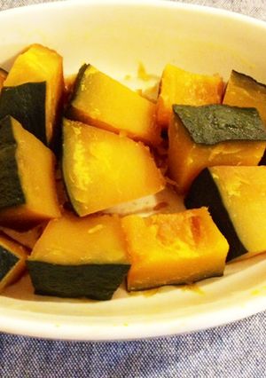 レンジでかぼちゃの煮物-レシピのメイン写真