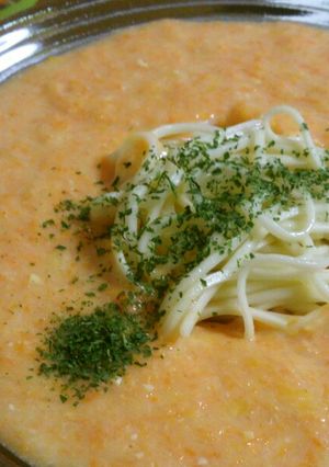 洋風冷麦☆玉ねぎ人参じゃが芋を味噌牛乳で-レシピのメイン写真