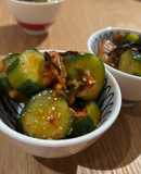 誰でも簡単味付け！胡瓜の塩昆布キムチ和え