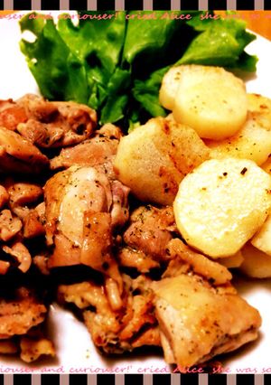 鶏肉と長芋のハーブソテー-レシピのメイン写真
