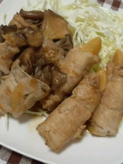 肉巻き☆筍・舞茸-レシピのメイン写真