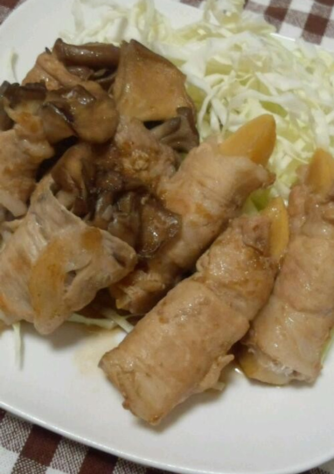 肉巻き☆筍・舞茸-レシピのメイン写真