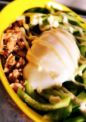 流水麺でサラダうどん-レシピのメイン写真