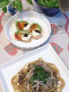 ♪キノコと柚子胡椒の夏味パスタ♪-レシピのメイン写真