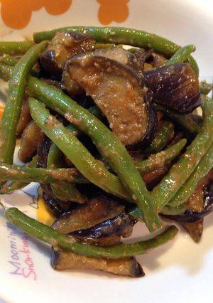 茄子といんげんの炒め物♪-レシピのメイン写真