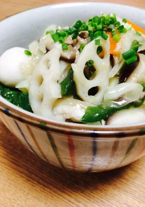 ヘルシー♡たっぷり根菜野菜あんかけ丼-レシピのメイン写真