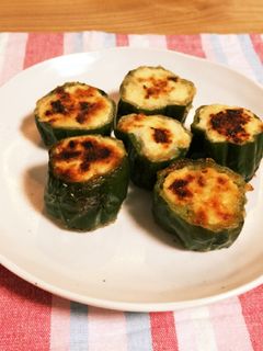 おからdeピーマンの肉詰め-レシピのメイン写真