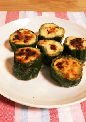 おからdeピーマンの肉詰め-レシピのメイン写真