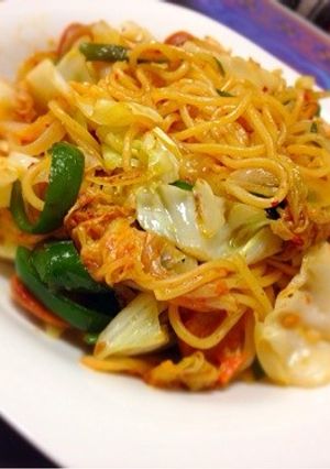 キムチ焼きそば-レシピのメイン写真