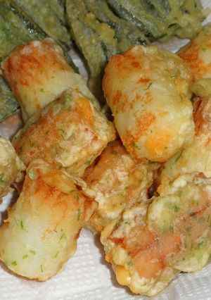 チーズ入りちくわの磯部揚げ-レシピのメイン写真