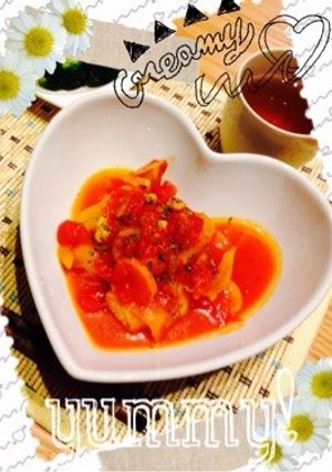 簡単♪ロールキャベツのトマト煮込み♡-レシピのメイン写真