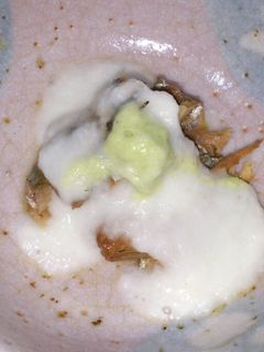 サンマの蒲焼き缶詰めの山かけ-レシピのメイン写真