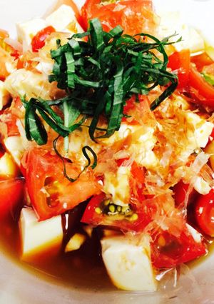 簡単!トマトと豆腐のサラダ-レシピのメイン写真