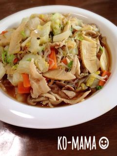 タケノコと白菜の肉炒め-レシピのメイン写真