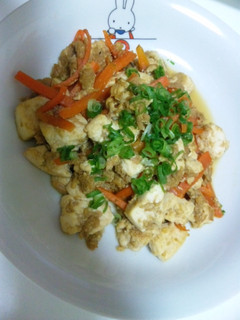 人参とツナ缶で*いり豆腐*-レシピのメイン写真