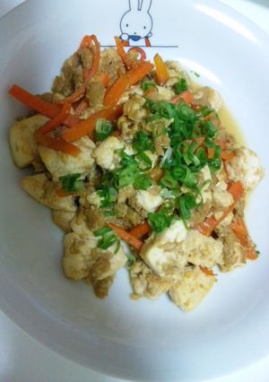 人参とツナ缶で*いり豆腐*-レシピのメイン写真