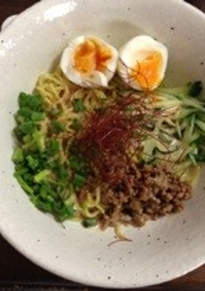 夏にオススメ 簡単 まぜそば風-レシピのメイン写真