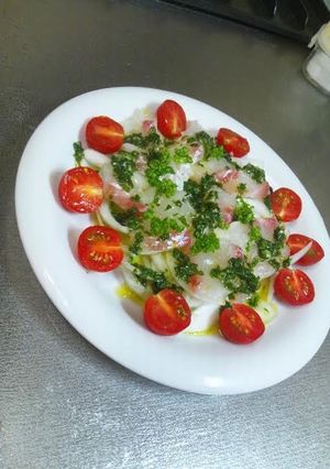 鯛とバジルのカルパッチョ-レシピのメイン写真