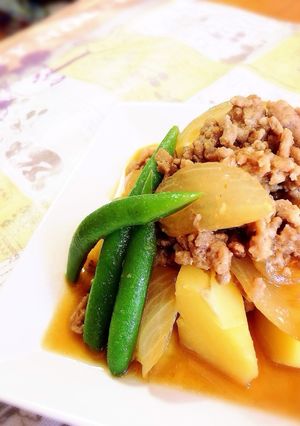 挽き肉じゃがいも玉ねぎの味噌じゃが★-レシピのメイン写真
