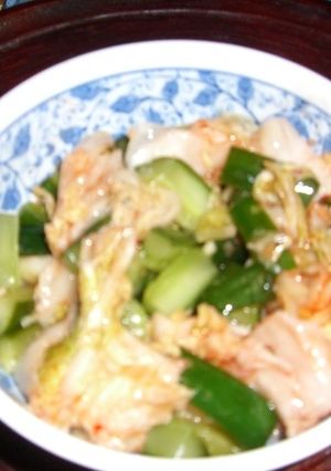 キムチとキュウリの浅漬けのあえもの・・・-レシピのメイン写真