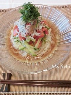 さっぱり♬しらすトマトぶっかけそうめん-レシピのメイン写真