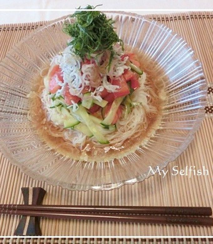 さっぱり♬しらすトマトぶっかけそうめん-レシピのメイン写真