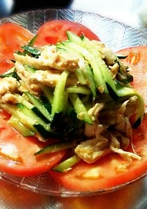 トマト棒棒鶏サラダ-レシピのメイン写真