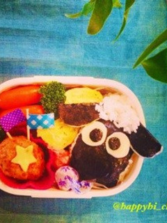 ひつじのショーン おにぎり弁当-レシピのメイン写真