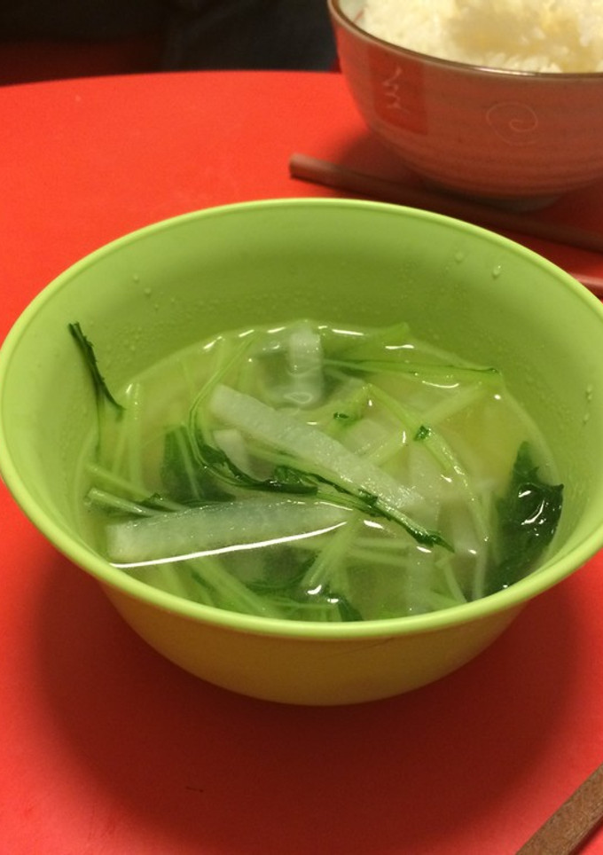 大根と水菜のあっさりスープ-レシピのメイン写真