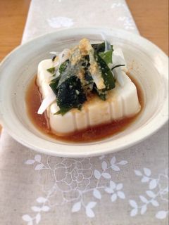 *生姜ポン酢deわかめの冷奴*-レシピのメイン写真
