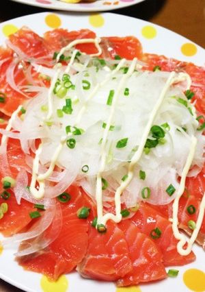 サーモンの和食カルパッチョ-レシピのメイン写真