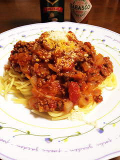簡単時短!!ミートソーススパゲッティ-レシピのメイン写真