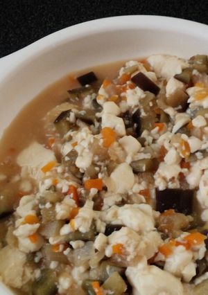 離乳食後期～幼児食♡ナス豆腐の炒め味噌煮-レシピのメイン写真